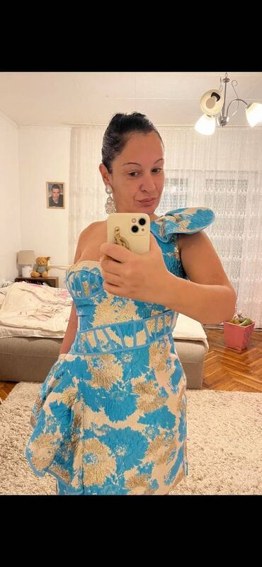 Haljine: L, bоја - Srebrna, Večernji, maturski, Drugi tip rukava — 4