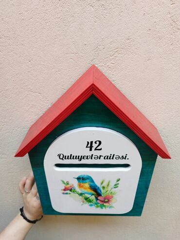 Ev üçün digər mallar: 🌿 Taxtadan hazırlanmış əl işi poçt qutusu 🌿 Həm dekorativ, həm də — 6