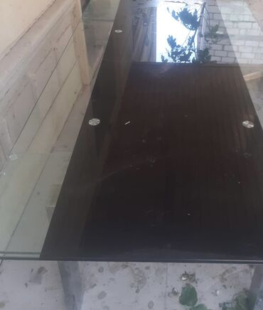 metbex ucun masa: Mətbəx masası, İşlənmiş, Açılmayan, Şüşə, Kvadrat masa