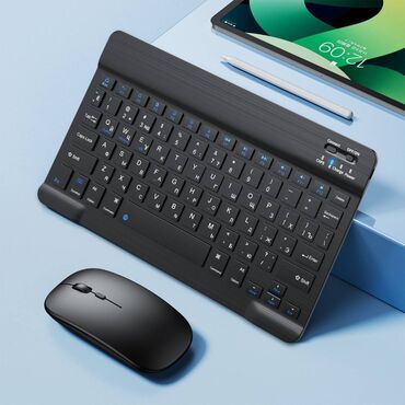 клавиатура планшет: АКЦИЯ!!! Беспроводная Bluetooth клавиатура с мышью для