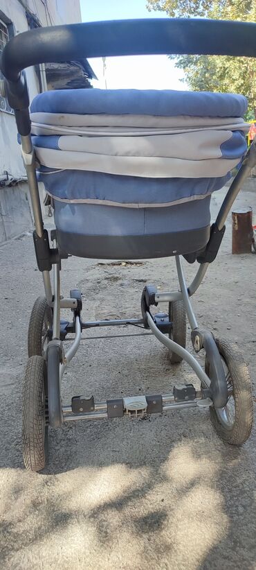 Коляски: Коляска, цвет - Голубой, Б/у — 8