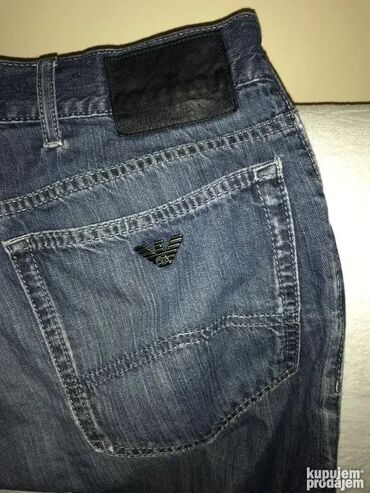 Farmerke: ARMANI jeans farmerice 33 100% cotton Polustruk 45cm duzina 110cm — 7