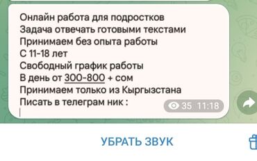 работа подростков: Предлагается онлайн работа для подростков от 11 до 18 лет. Задача