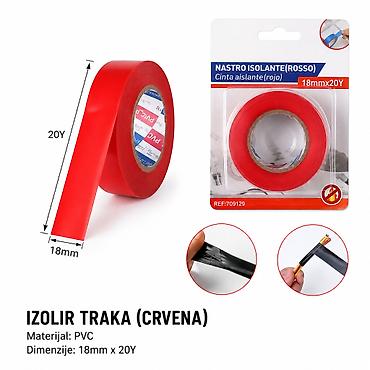 KMT Crveni izolacioni električni lepak 2708173 Crvena PVC izolir