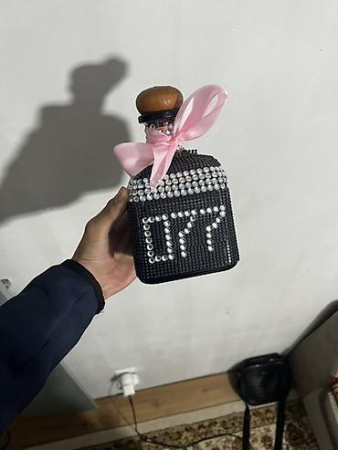 Бутылки: Декоративная бутылка с ручным оформлением стразами ТЕКИЛААААА ЧИСТАЯ - — 4