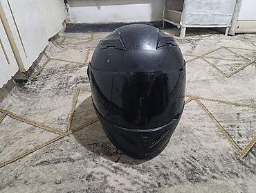 helmet: Мотоциклетный шлем (интеграл), черный -Размер S 54-56см обхват головы — 1