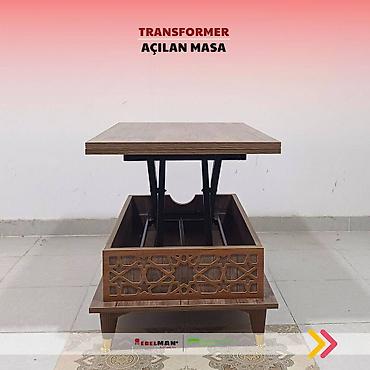 Masalar: Jurnal masası, Yeni, Transformer, Laminat, Dördbucaq masa — 8