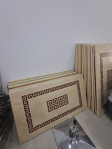 panel aboy: Ağac stolüstü panelləri – dekorativ naxışlı - Material: çoxqatlı — 1