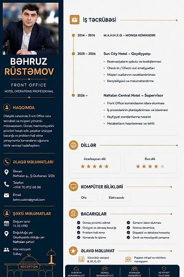 rusiyada iş elanları 2026: Администратор, Более 5 лет опыта, Отель — 1