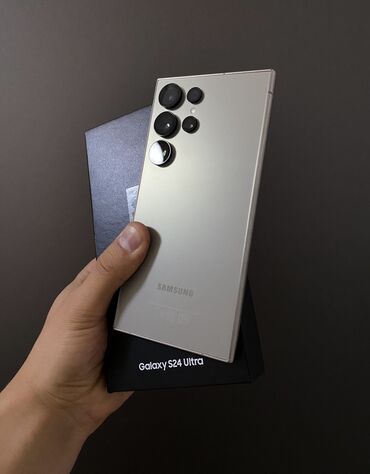 самсунг телефоны: Samsung Galaxy S24 Ultra, Новый, 256 ГБ, цвет - Серый, 2 SIM