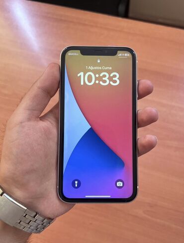 iphone x islenmis: IPhone 11, 128 GB, Ağ, Barmaq izi, Face ID