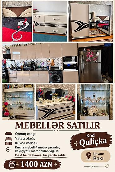 taburetka satilir: Mebellər satılır.Qonaq otağı, yataq otağı, kuxna mebeli - Dəst halında — 1