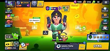 Игрушки: Brawl Stars oyun hesabı - Kupa yolu: 37,478 (ən yüksək 37,486), Liga — 9