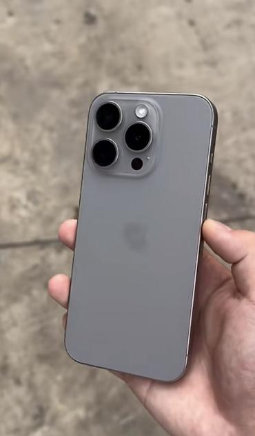 ucuz telefon iphone: IPhone 15 Pro, 128 GB, Natural Titanium, Zəmanət, Simsiz şarj, Face ID — 4