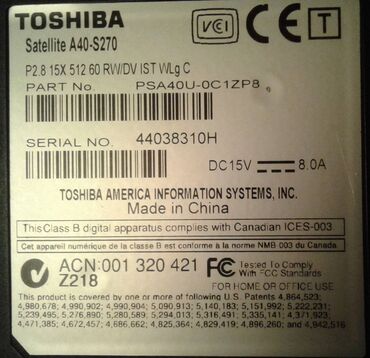 Toshiba: Toshiba, 15 ", Intel Pentium, < 128 GB -da lalafo.az — 9 Toshiba: Toshiba, 15 ", Intel Pentium, < 128 GB — 9