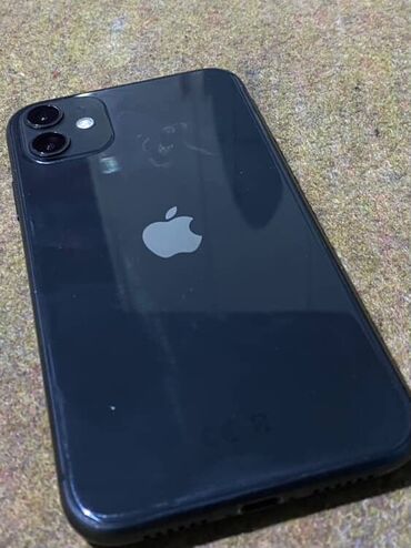 Apple iPhone: IPhone 11, Б/у, 64 ГБ, Черный, Защитное стекло, Чехол, Коробка, 73 % — 10