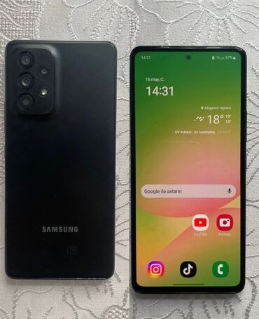 Samsung: Samsung Galaxy A53, 256 GB, rəng - Qara