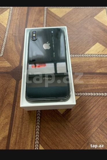 iphone kamera: IPhone X, 256 GB, Qara, Simsiz şarj, Face ID