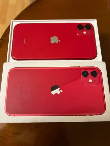 Apple iPhone: IPhone 11, Б/у, 128 ГБ, Красный, Коробка