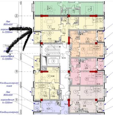 продается квартира дордой моторс: 2 комнаты, 70 м², Элитка, 4 этаж, ПСО (под самоотделку)