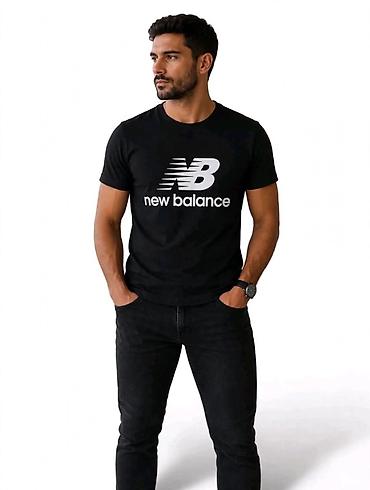 Muška majica New Balance – crna - Kratki rukavi, okrugli izrez -