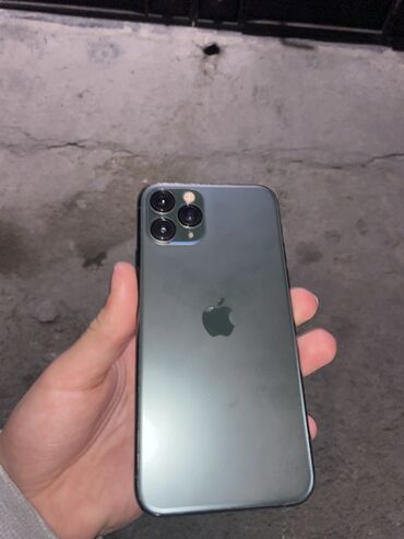 telefon ekran: IPhone 11 Pro, 64 GB, Matte Midnight Green, Face ID