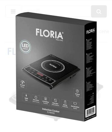 toster za tople sendvice: Floria indukcioni rešo 1500 W - ZLN8092 Floria indukcioni rešo