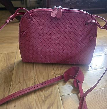 Torbe: Bottega Veneta Nodini crvena kozna torba sa dugačkim kaišem. Crossbody — 2