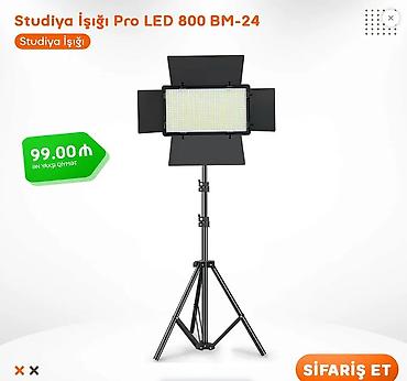 reys isiqlar: 📦 Studiya İşığı Pro LED 800 BM-24 🔸 Rəngi: Qara 🔸 Rəng temperaturu — 1