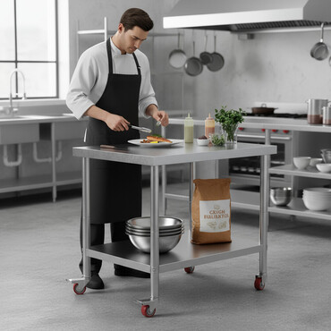 Ostali kuhinjski aparati: Radni sto xx cm – ugostiteljski, od nerđajućeg čelika Komercijalni — 1