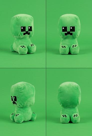 robot oyuncaqlar: Məhsul: Yaşıl Creeper peluş oyuncağı (Minecraft temalı) - Material — 1