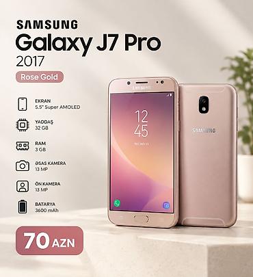 redmi 15 ikinci el: Samsung Galaxy J7 2017, 32 GB, rəng - Çəhrayı — 1