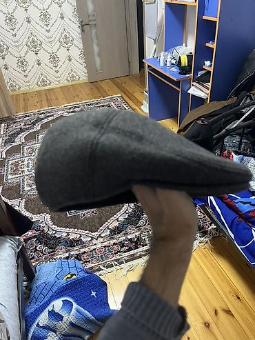 cins salvarlar: Kişi üçün klassik newsboy/flat cap şlyapası - Rəng: tünd boz (kömür — 3