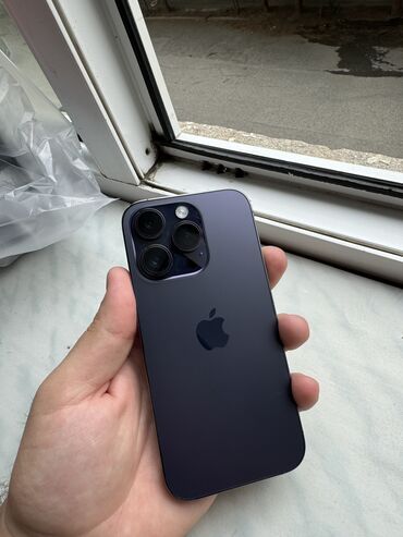 i̇phone 14 pro: IPhone 14 Pro, 256 GB, Deep Purple, Face ID, Barmaq izi