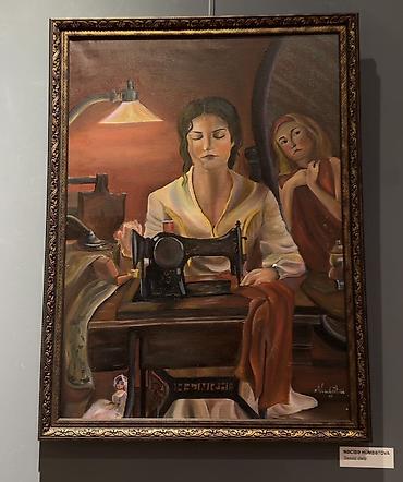 derzi sekilleri: Məhsul: Rəsm əsəri – “Səssiz dərzi” Müəllif: Nəcibə Hümbətova (kətanın — 1