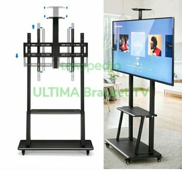 Kronşteynlər: 32 düyümdən 100 düyümə kimi Televizorlar üçün təkərli mobil stendlər -da lalafo.az — 17 Kronşteynlər: 32 düyümdən 100 düyümə kimi Televizorlar üçün təkərli mobil stendlər — 17