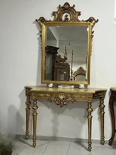 ikea ormaric: Stilska konzola i ogledalo – Dobro stanje 🌟 Dimenzije konzole — 4