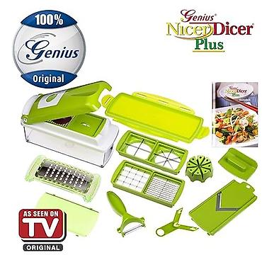 nicer dicer: Tərəvəz kəsən-doğrayan Nicer Dicer Plus 14-ü 1-də Dəstdə əşya sayı — 7