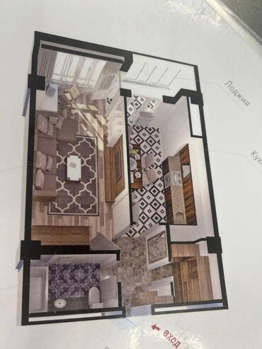снять квартиру в заре: 1 комната, 51 м², Элитка, 10 этаж, ПСО (под самоотделку)