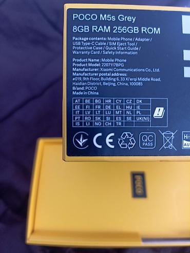 Мобильные телефоны: Poco M5s, Б/у, 256 ГБ, цвет - Серый — 2