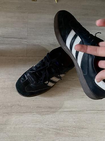 самбовка обувь: Кроссовки Adidas Samba OG, классическая модель. - Цвет: черный верх с — 2