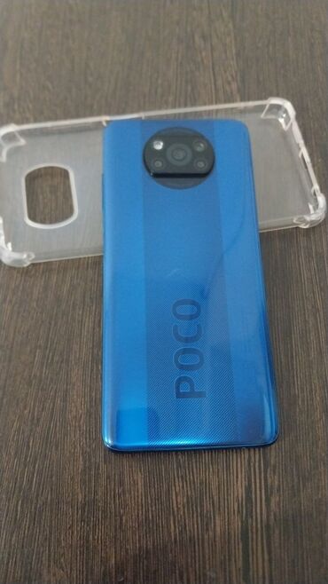 поко эф 4: Poco X3 NFC, Б/у, 128 ГБ, цвет - Синий, 2 SIM