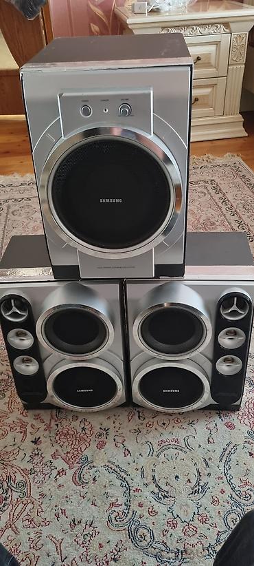 sony ses sistemi: Samsung ev akustik sistemi – subwoofer + iki ədəd ön səs kolonkası — 1
