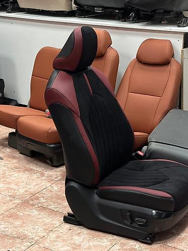 Чехлы и накидки на сиденья: Чехлы Экокожа, цвет - Черный, Lexus, Новый, Самовывоз — 8