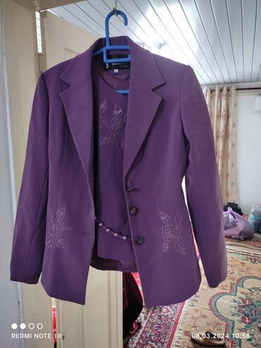 пиджак твидовый: Костюм с юбкой, Модель юбки: Годе, Пиджак, M (EU 38)