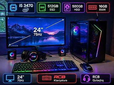 mi 15 pro: Gaming kompüter seti - Prosessor: Intel Core i5-3470 - Operativ — 1