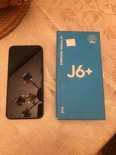 samsung sade telefon: Samsung Galaxy J6 Plus, 32 GB, rəng - Qara