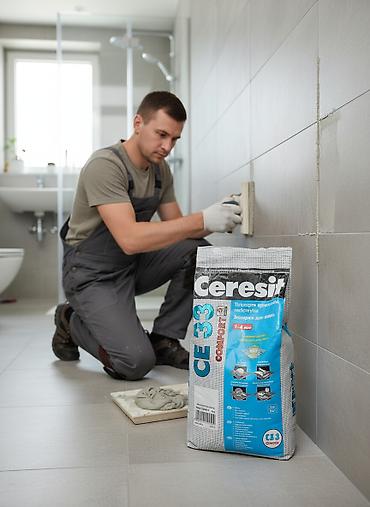 Затирка для швов Ceresit CE 33 Comfort предназначена для заполнения at lalafo.kg Затирка для швов Ceresit CE 33 Comfort предназначена для заполнения