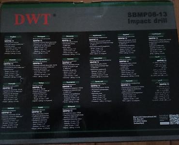 direl: DWT SBMP08-13 zərbəli matkap – 810W Xüsusiyyətlər: - Güc: 810 W - 2 — 3