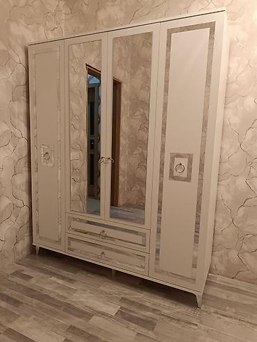 laminar: Yeni, 4 qapılı, Güzgülü, Bej, Açılan, Düz dolab — 3